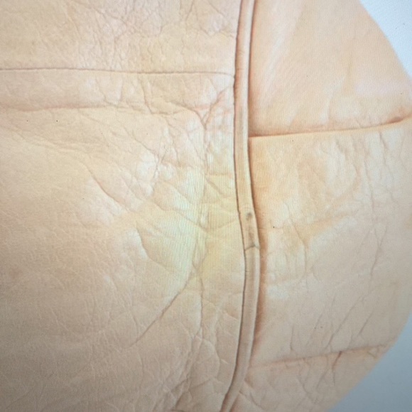 #0160 Chloe’ Mini Ethel Satchel in Tan Textured Leather and Attachable Strap - Picture 11 of 16